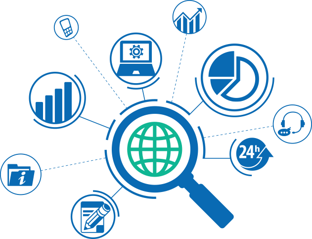 Data pipeline illustration representing automation